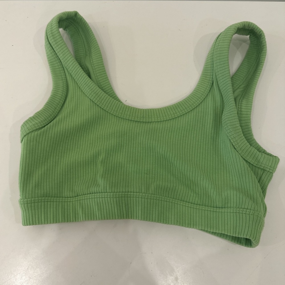 Neon green Alo sports bra!